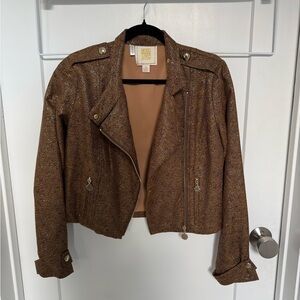 Emily McCarthy Metallic Brown Women's Blazer